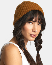 2 Warm Eyes - Beanie for Women Brown AVYHA00249 RVCA