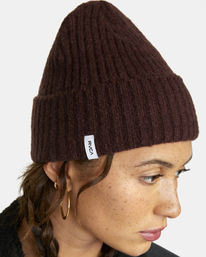 1 Warm Eyes Beanie Brown AVYHA00249 RVCA