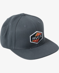 3 Stripe Hex Snapback Hat Black AVYHA00347 RVCA