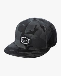 0 Island Hex Snapback Hat Black AVYHA00389 RVCA