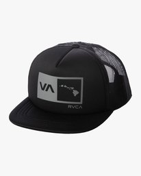 0 Islands Balance Box Trucker Hat Black AVYHA00390 RVCA