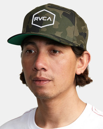 2 Commonwealth Snapback Hat Brown AVYHA00454 RVCA