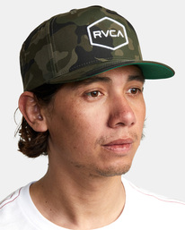 5 Commonwealth Snapback Hat Brown AVYHA00454 RVCA