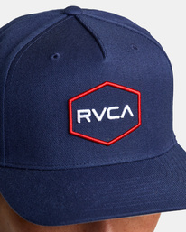 4 Commonwealth Snapback Hat Blue AVYHA00454 RVCA