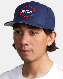 2 Commonwealth Snapback Hat Blue AVYHA00454 RVCA