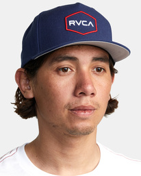 5 Commonwealth Snapback Hat Blue AVYHA00454 RVCA