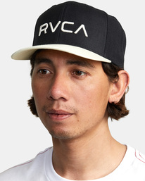 2 RVCA Twill Snapback II Hat Black AVYHA00457 RVCA