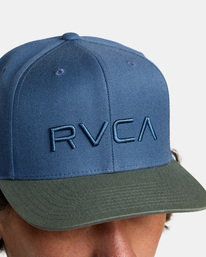 4 RVCA Twill Snapback II Hat Green AVYHA00457 RVCA