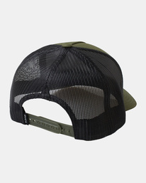 1 VA All The Way Curved Brim Trucker Hat Green AVYHA00465 RVCA