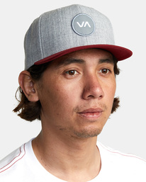 5 VA Patch Snapback Hat Grey AVYHA00467 RVCA