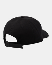 1 PTC Six Panel - Strapback Cap for Men Black AVYHA00492 RVCA