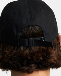 5 PTC Six Panel - Strapback Cap for Men Black AVYHA00492 RVCA