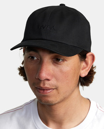 4 PTC Six Panel - Strapback Cap for Men Black AVYHA00492 RVCA