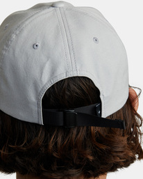 3 PTC Six Panel Baseball Hat Grey AVYHA00492 RVCA