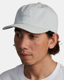2 PTC Six Panel Baseball Hat Grey AVYHA00492 RVCA