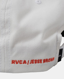 4 Jesse Brown Asterisk - Gorra con Ajuste Posterior a Presión para Hombre Blanco AVYHA00496 RVCA