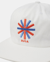 11 Jesse Brown Asterisk - Gorra con Ajuste Posterior a Presión para Hombre Blanco AVYHA00496 RVCA