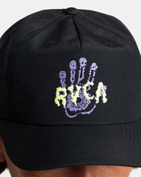 4 Matter At Hand Snapback Hat Black AVYHA00497 RVCA