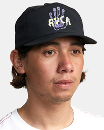 5 Matter At Hand Snapback Hat Black AVYHA00497 RVCA
