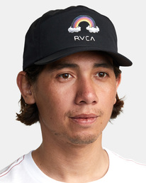 6 Andrew Pommier Rainbow Connection - Casquette snapback pour Homme Noir AVYHA00499 RVCA