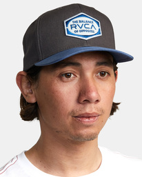 5 Industrial Snapback Hat Black AVYHA00509 RVCA