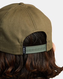 3 Platform Snapback Hat Green AVYHA00514 RVCA