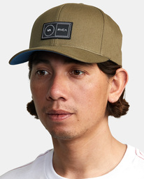 2 Platform Snapback Hat Green AVYHA00514 RVCA