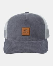 2 VA Atw Cord - Trucker Cap for Men Grey AVYHA00515 RVCA