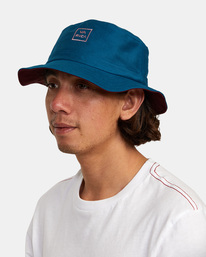 3 RVCA Reversible Bucket Hat Blue AVYHA00519 RVCA
