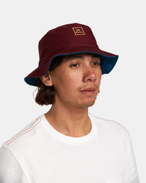 5 RVCA Reversible Bucket Hat Blue AVYHA00519 RVCA