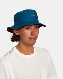 6 RVCA Reversible Bucket Hat Blue AVYHA00519 RVCA