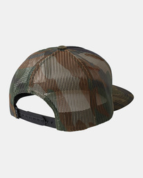 1 Hawaii Stacked Trucker Hat Black AVYHA00521 RVCA