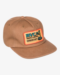 3 Snake Control - Snapback Cap for Men Brown AVYHA00572 RVCA
