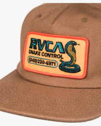 11 Snake Control - Snapback Cap for Men Brown AVYHA00572 RVCA