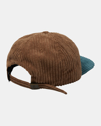 3 Cottontale - Gorra con cincha posterior de ajuste para Hombre Marron AVYHA00574 RVCA
