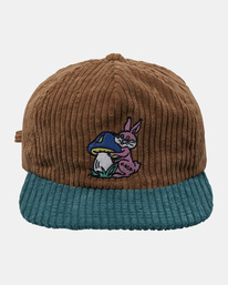 2 Cottontale - Gorra con cincha posterior de ajuste para Hombre Marron AVYHA00574 RVCA