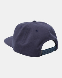 3 Letterman - Snapback Cap for Men Blue AVYHA00595 RVCA