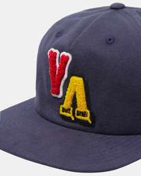 5 Letterman - Snapback Cap for Men Blue AVYHA00595 RVCA