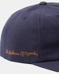 6 Letterman - Snapback Cap for Men Blue AVYHA00595 RVCA