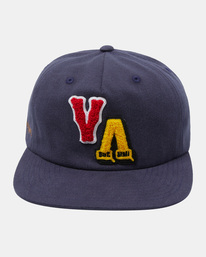 2 Letterman - Snapback Cap for Men Blue AVYHA00595 RVCA