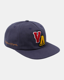 4 Letterman - Snapback Cap for Men Blue AVYHA00595 RVCA
