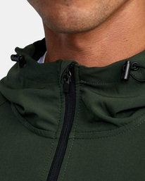 5 Yogger Zip-Up Hooded Jacket II Brown AVYJK00123 RVCA