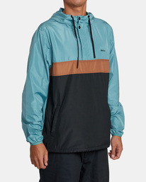 4 Meyer Packable Anorak Jacket Blue AVYJK00134 RVCA