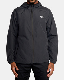2 Outsider Packable Anorak Jacket Black AVYJK00148 RVCA