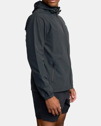 7 Outsider Packable Anorak Jacket Black AVYJK00148 RVCA