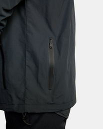 11 Outsider Packable Anorak Jacket Black AVYJK00148 RVCA