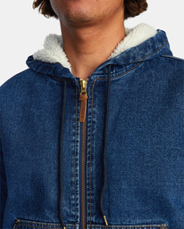9 Everett Denim Coaches Jacket  AVYJK00173 RVCA