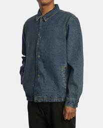 3 Everett Denim Coaches Jacket  AVYJK00173 RVCA