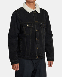 4 Waylon - Denim-Jacke für Männer Schwarz AVYJK00184 RVCA
