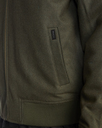 3 Pisco Zip-Up Jacket Green AVYJK00185 RVCA